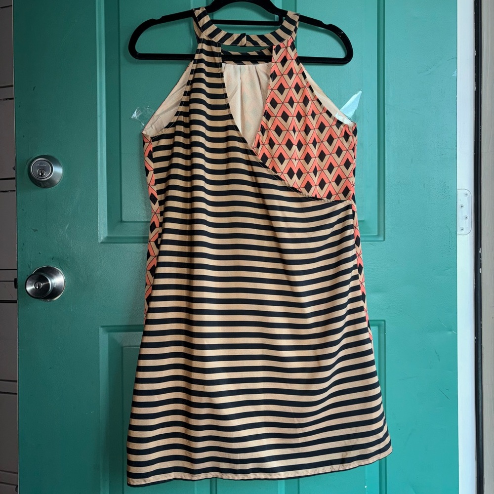 THML Anthropology large Abstract Halter Dress excellent condition - Picture 5 of 8